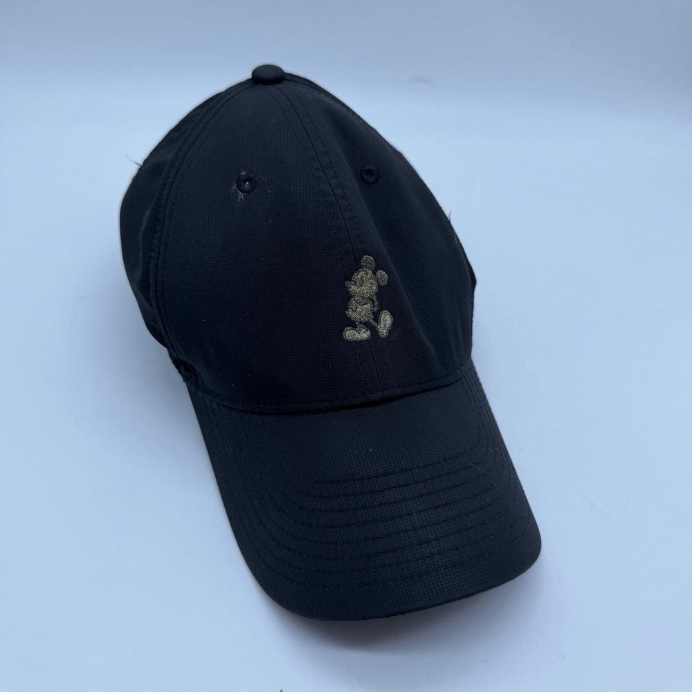 Nike Disney Parks Hat Cap Men's Black Strapback Performance Mickey Mouse